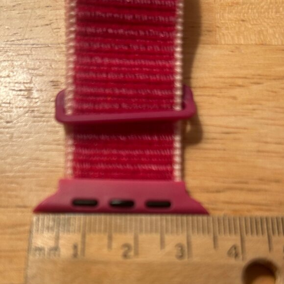 NEW (NWOT) 5-piece Apple Watch woven/velcro bands pink/purple/gray - Picture 12 of 13